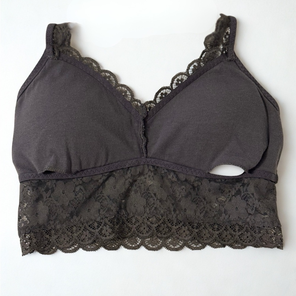 Hollister Dark Gray Lace Bralette - Picture 5 of 7